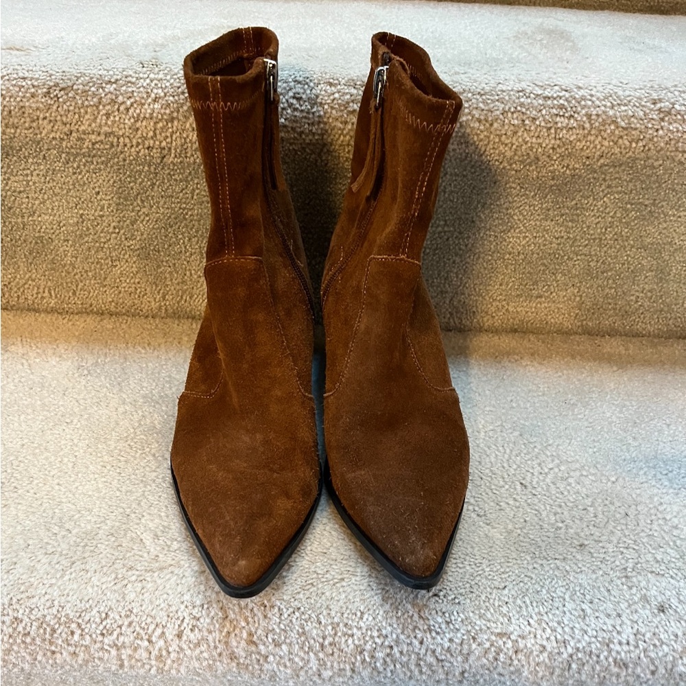 Zara Suede Ankle Boots - excellent condition
